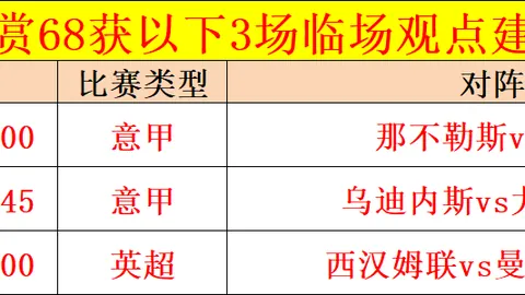 【NBA盛宴】今日三战全胜在握！压轴之战稳如泰山！